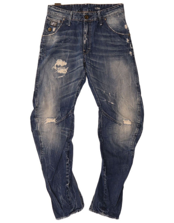 Jeans affusolati vestibilità ampia effetto vissuto G-Star da uomo W30 L32 in cotone blu