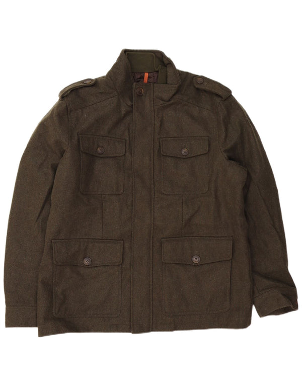 Giacca militare da uomo Dockers UK 42 XL Lana kaki