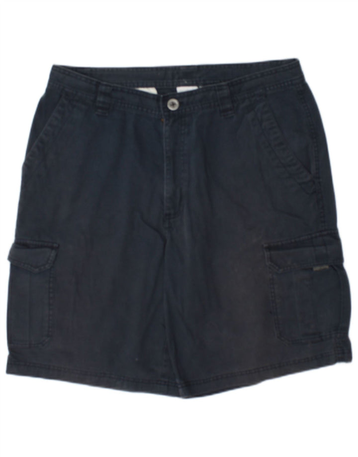 Pantaloncini cargo da uomo Columbia W34 Large in cotone blu navy