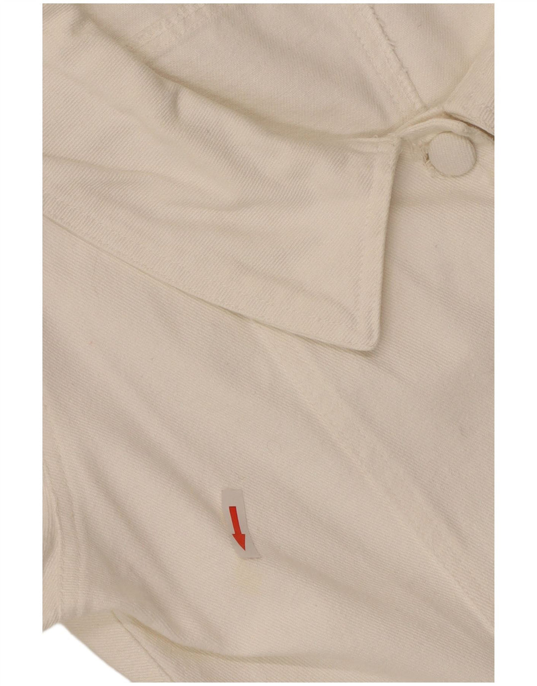 Camicetta vintage da donna a maniche corte UK 12 bianca media