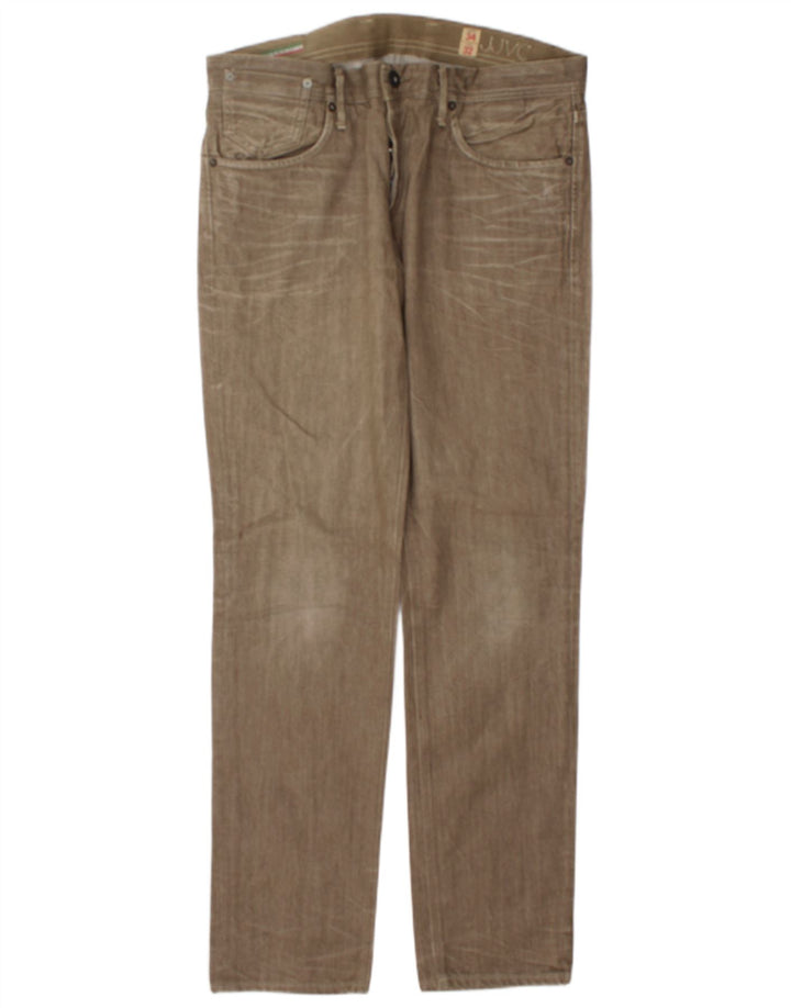 Jeans dritti da uomo Jack & Jones W34 L32 cotone kaki