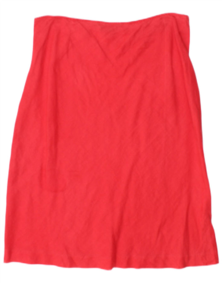 Gonna a trapezio da donna Zara media W28 rosso ramiè