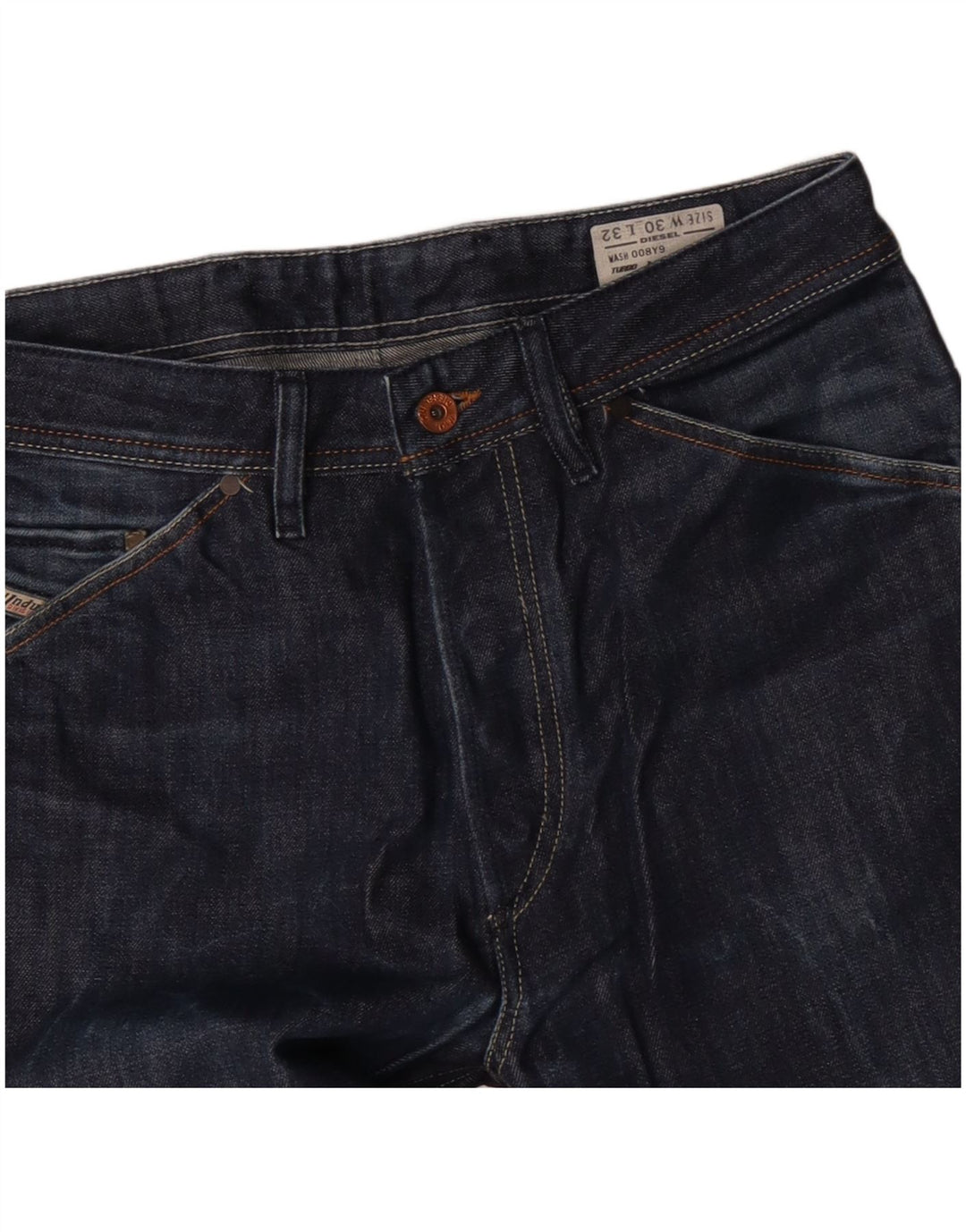 Jeans slim da uomo DIESEL W30 L32 in cotone blu navy
