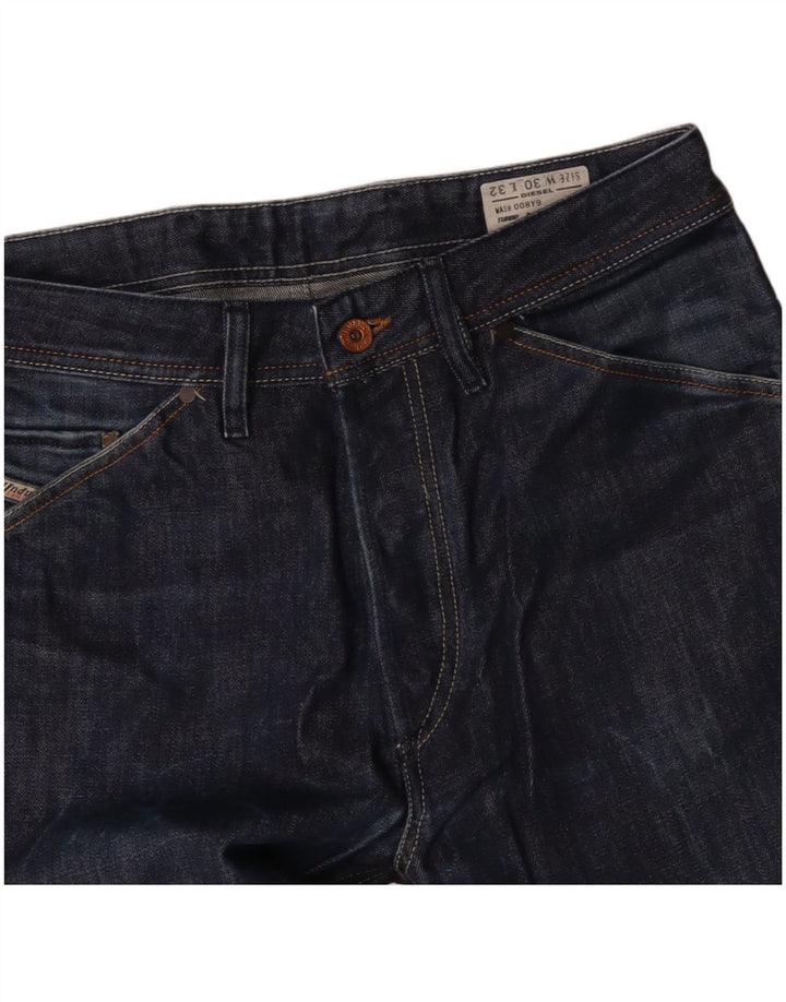 Jeans slim da uomo DIESEL W30 L32 in cotone blu navy