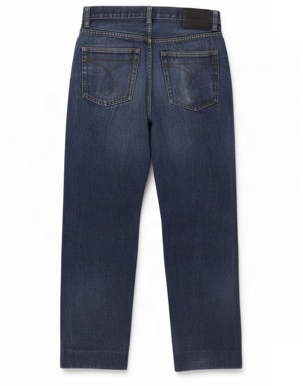Jeans dritti da uomo Calvin Klein W33 L28 cotone blu
