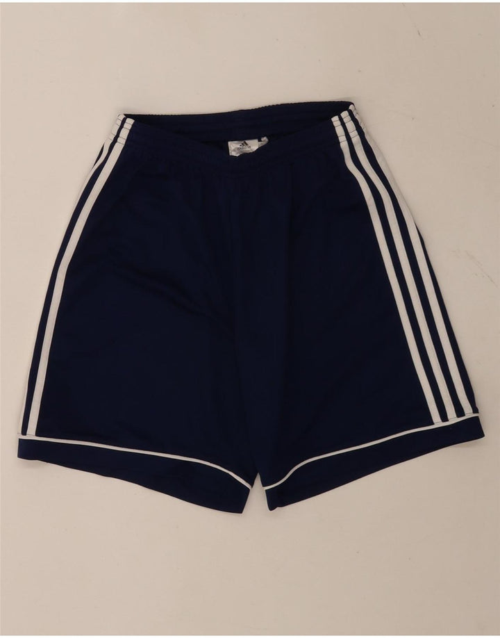 Pantaloncini sportivi Adidas Climalite da uomo piccoli in poliestere blu navy
