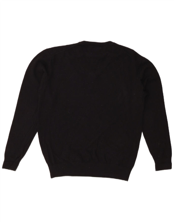 MARLBORO CLASSICS Maglione da uomo con scollo a V XL in lana nera