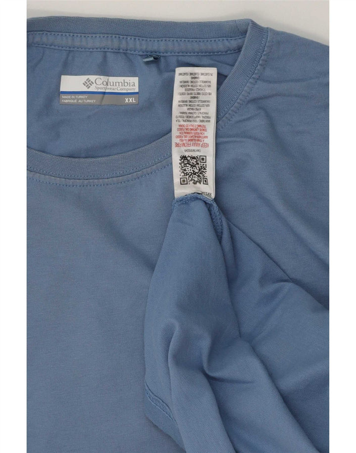 T-shirt grafica da uomo Columbia Top 2XL cotone blu
