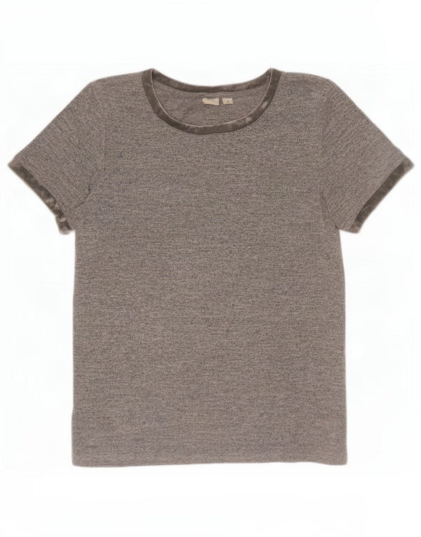 Gap T-shirt da donna Top UK 14 Poliestere grigio medio
