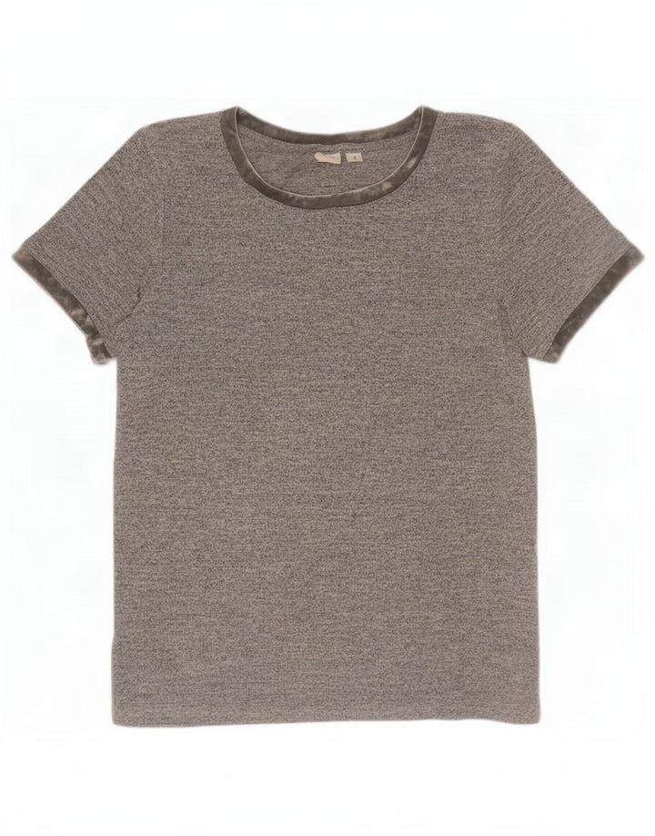 Gap T-shirt da donna Top UK 14 Poliestere grigio medio