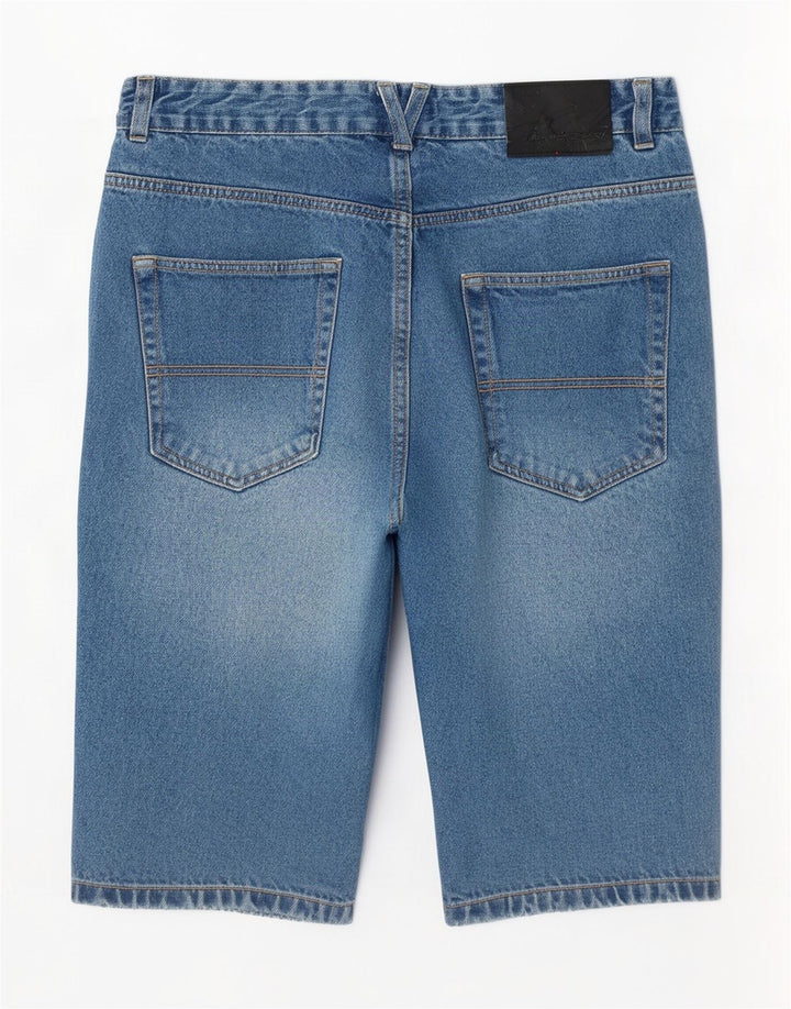 Pantaloncini di jeans vestibilità regolare da uomo Pierre Cardin medio W32 cotone blu
