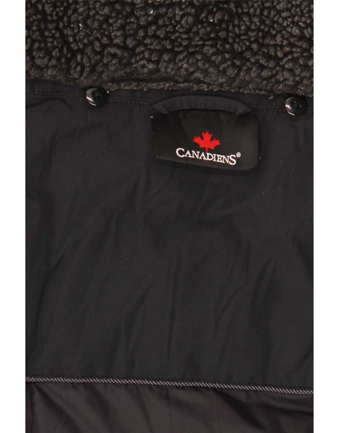 Giacca imbottita con cappuccio da uomo Canadiens IT 48 cotone medio nero