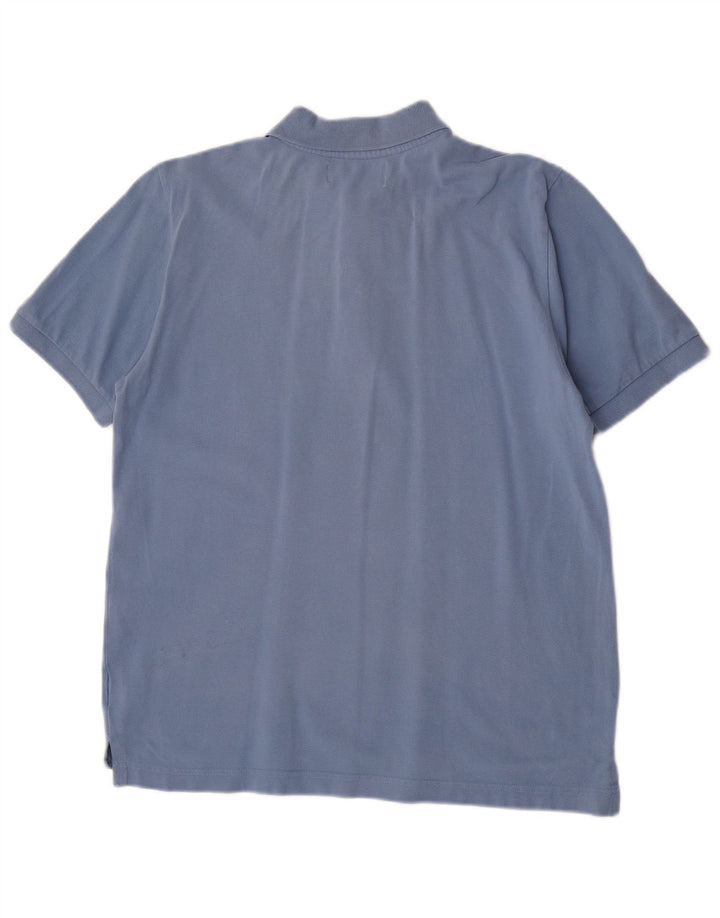 Polo Kappa Uomo Blu Medio in cotone