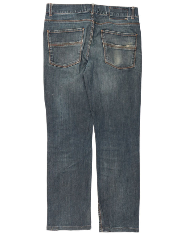 Jeans dritti da uomo Zara vestibilità classica EU 40 medio W31 L30 blu navy sportivo