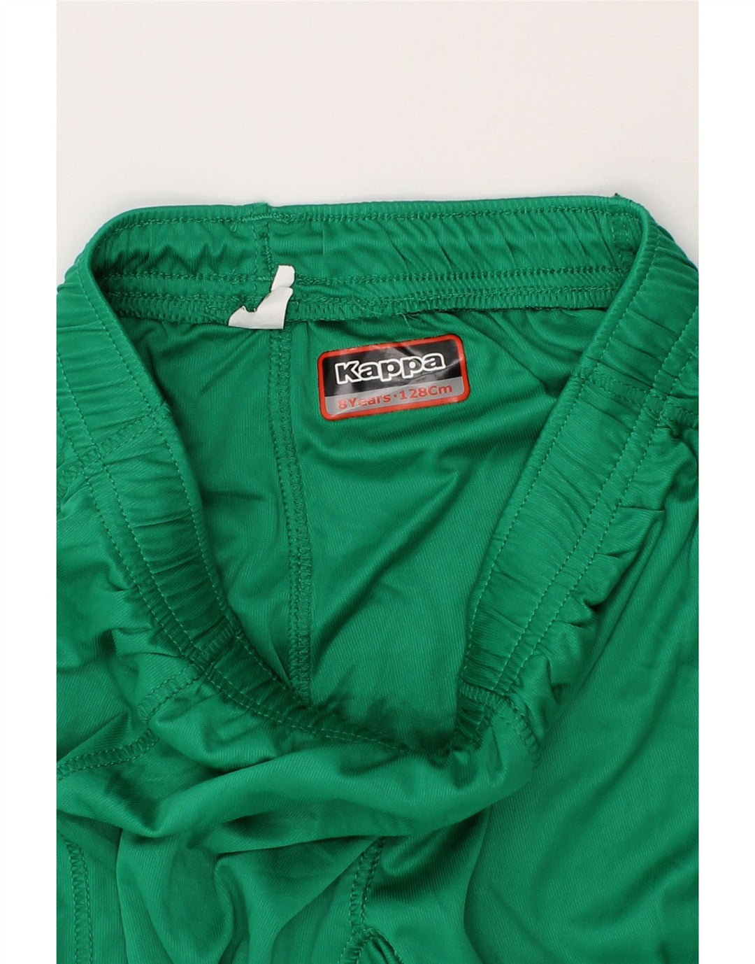 KAPPA Boys Graphic Sport Shorts 7-8 Years Green Polyester Vintage Kappa and Second-Hand Kappa from Messina Hembry 