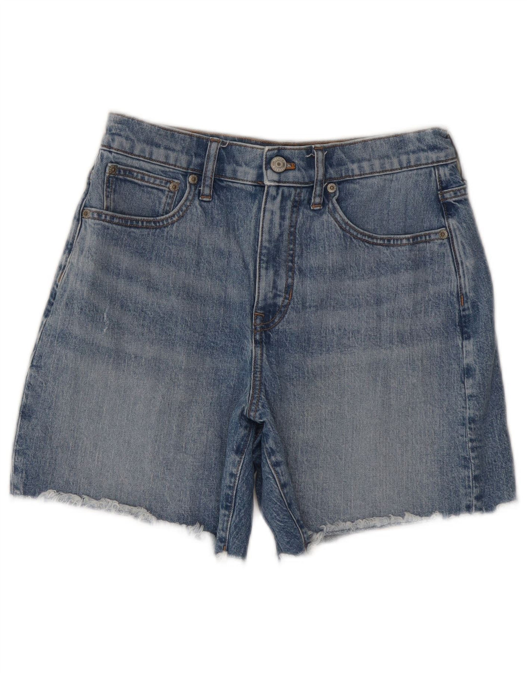 Pantaloncini di jeans a vita media da donna J. CREW W27 piccolo cotone blu