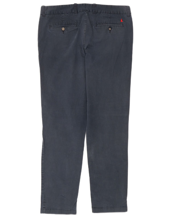 Pantaloni chino slim da donna Musto UK 12 medi W32 L29 cotone blu navy