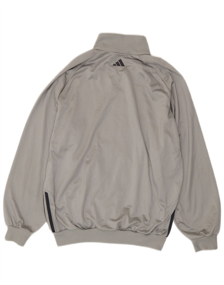 Giacca da tuta da uomo dalla vestibilità ampia Adidas UK 40/42 Poliestere grigio medio