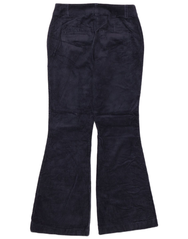Pantaloni di velluto a coste a vita alta da donna Boden UK 12 Medium W30 L30 Blu navy