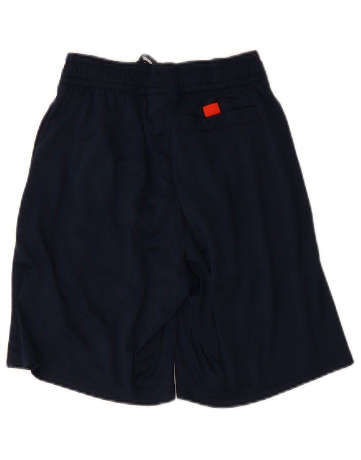 Pantaloncini sportivi Adidas da ragazzo 10-11 anni piccoli in poliestere blu navy