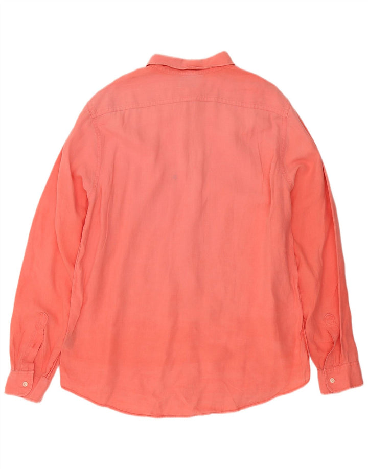 Camicia da uomo Ralph Lauren XL Lino arancione