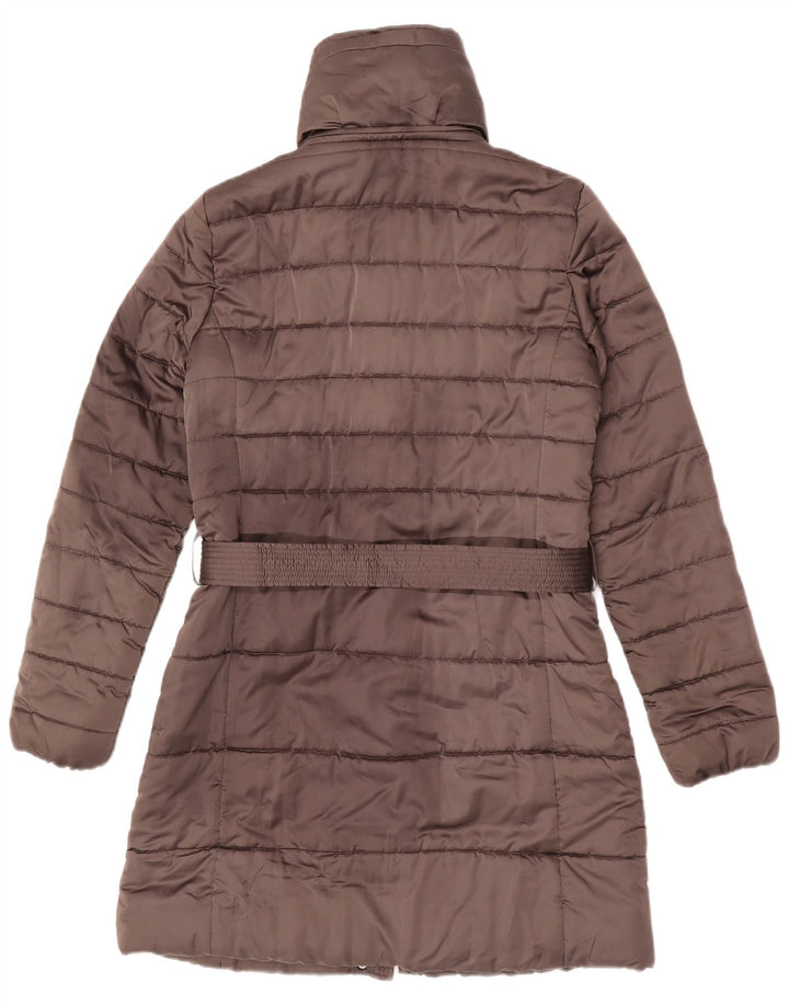 CHAMPION Womens Padded Coat EU 40 Medium Brown Polyamide
