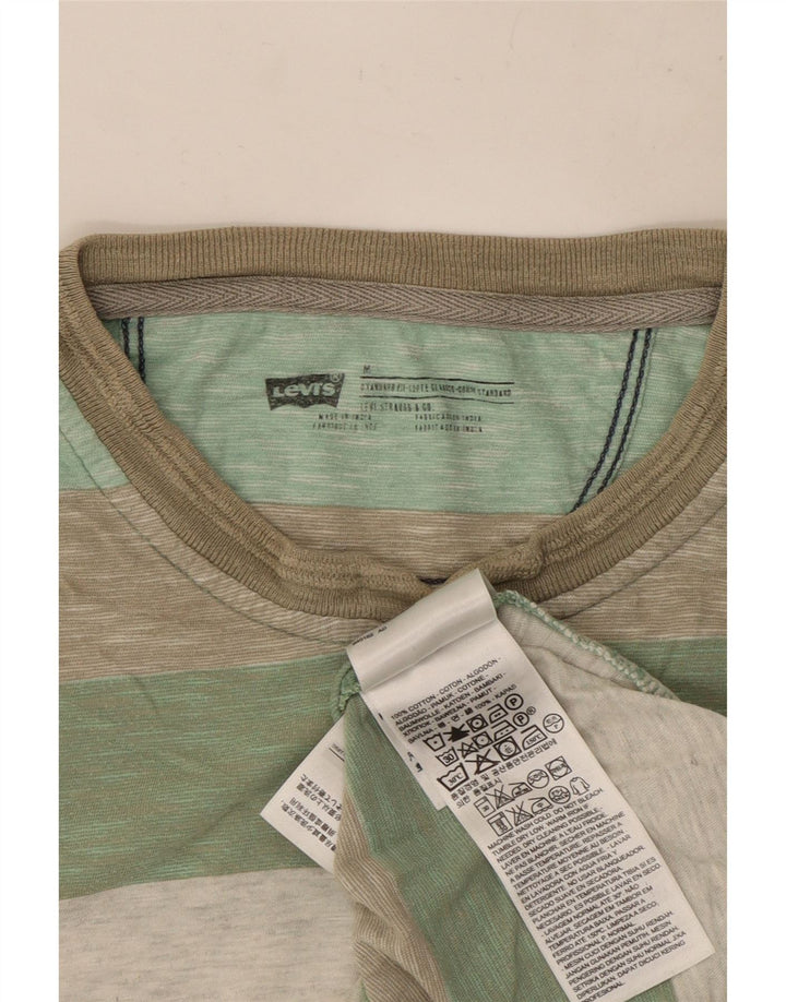 T-shirt Levi's da uomo con vestibilità standard, top in cotone a righe multicolore medio