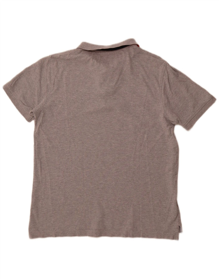 TOMMY HILFIGER Polo da uomo slim fit XL in cotone grigio