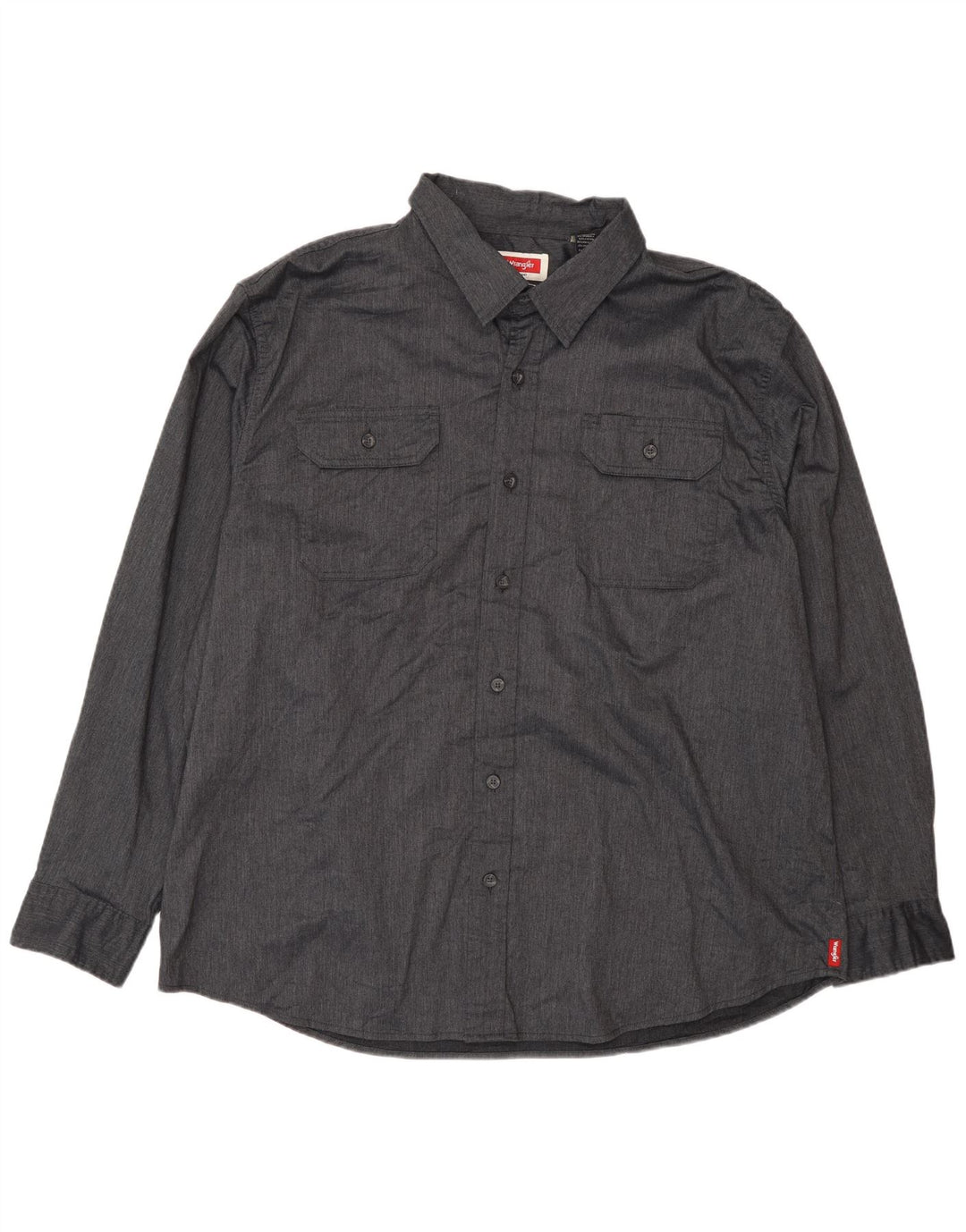 Camicia da uomo Wrangler 2XL Cotone grigio