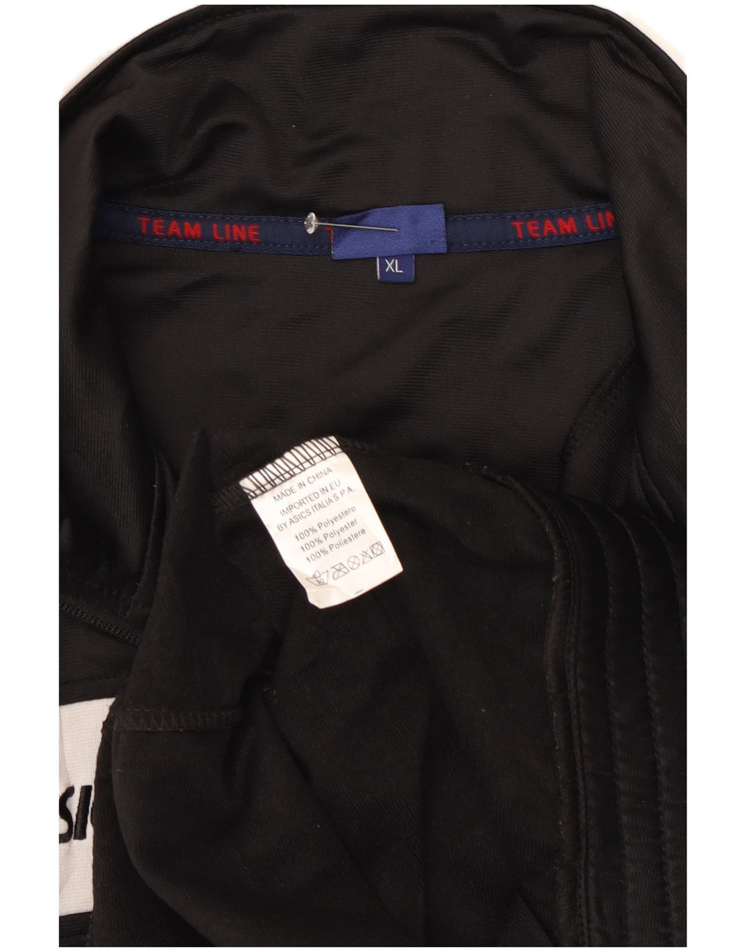 Giacca da ginnastica grafica da uomo Asics XL XL in poliestere color block nero