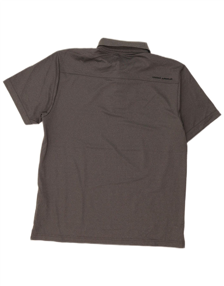 Polo Under Armour da uomo Heat Gear, grande, in poliestere grigio