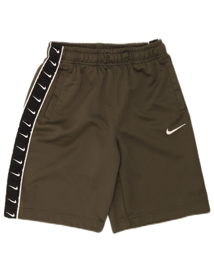 Pantaloncini sportivi Nike da ragazzo con grafica 12-13 anni Large in poliestere kaki