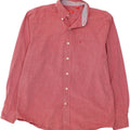 IZOD Mens Shirt Medium Pink Cotton Vintage Izod and Second-Hand Izod from Messina Hembry 
