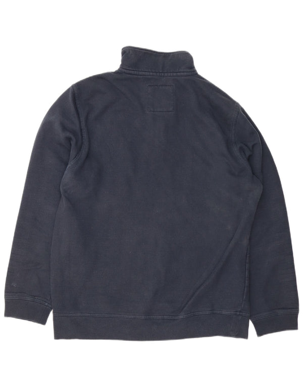 Crew Clothing Felpa con collo con zip da uomo Maglione XL Cotone blu navy