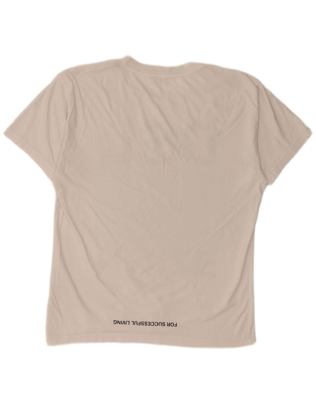 T-shirt grafica da uomo DIESEL Top in cotone bianco medio