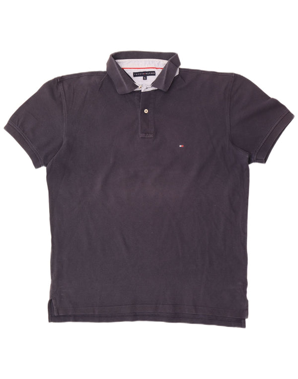 Polo da uomo Tommy Hilfiger XL in cotone blu navy