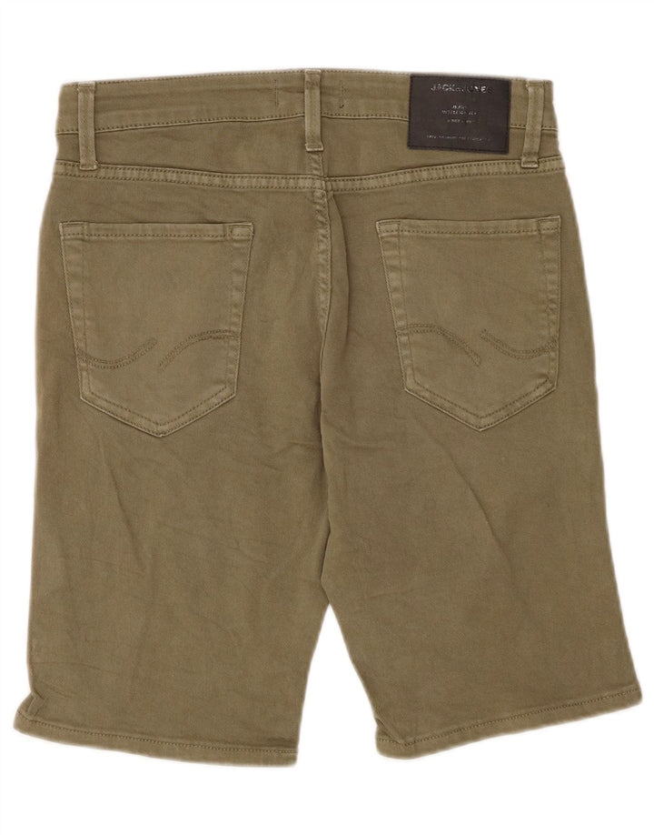 Jack & Jones Pantaloncini casual vestibilità regolare da uomo piccoli W29 cotone kaki