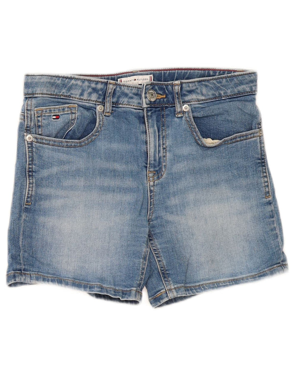 Pantaloncini di jeans per ragazze Tommy Hilfiger 13-14 anni W28 Blu Cotone