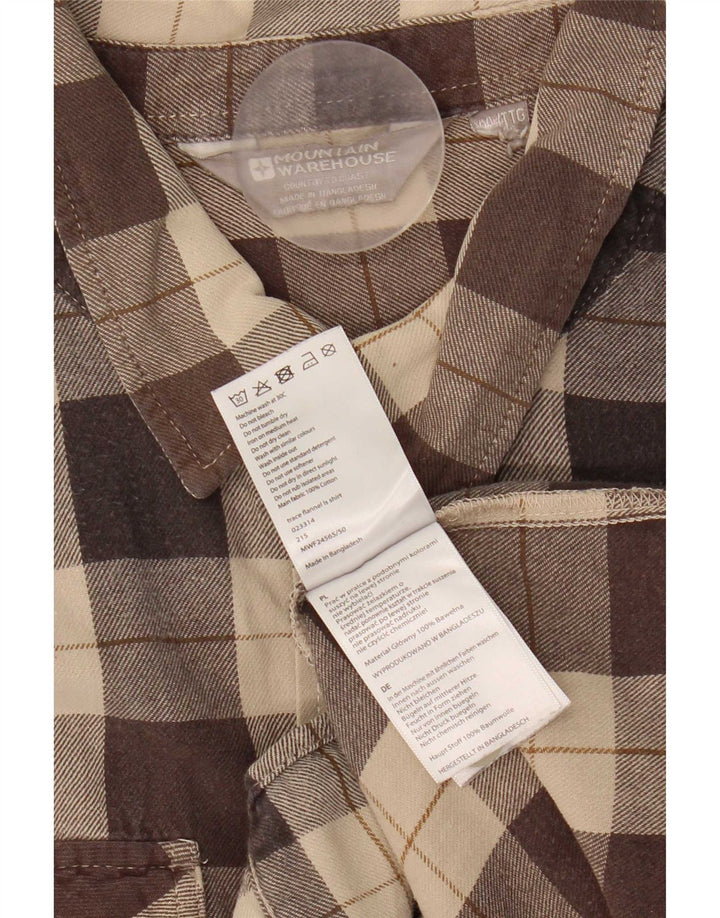 Camicia in flanella da uomo Mountain Warehouse 2XL Cotone a quadri marrone