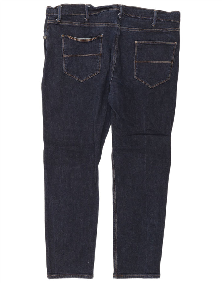 Jeans slim da uomo Marks & Spencer W38 L29 cotone blu navy