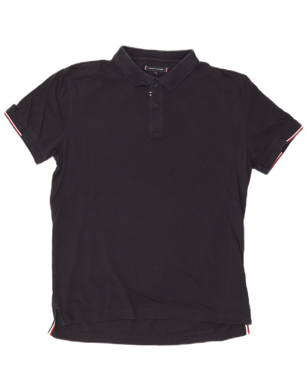 Polo da uomo vestibilità regolare Tommy Hilfiger cotone medio blu navy