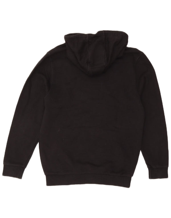 Maglione con cappuccio oversize grafico da donna Ellesse UK 10 piccolo cotone nero
