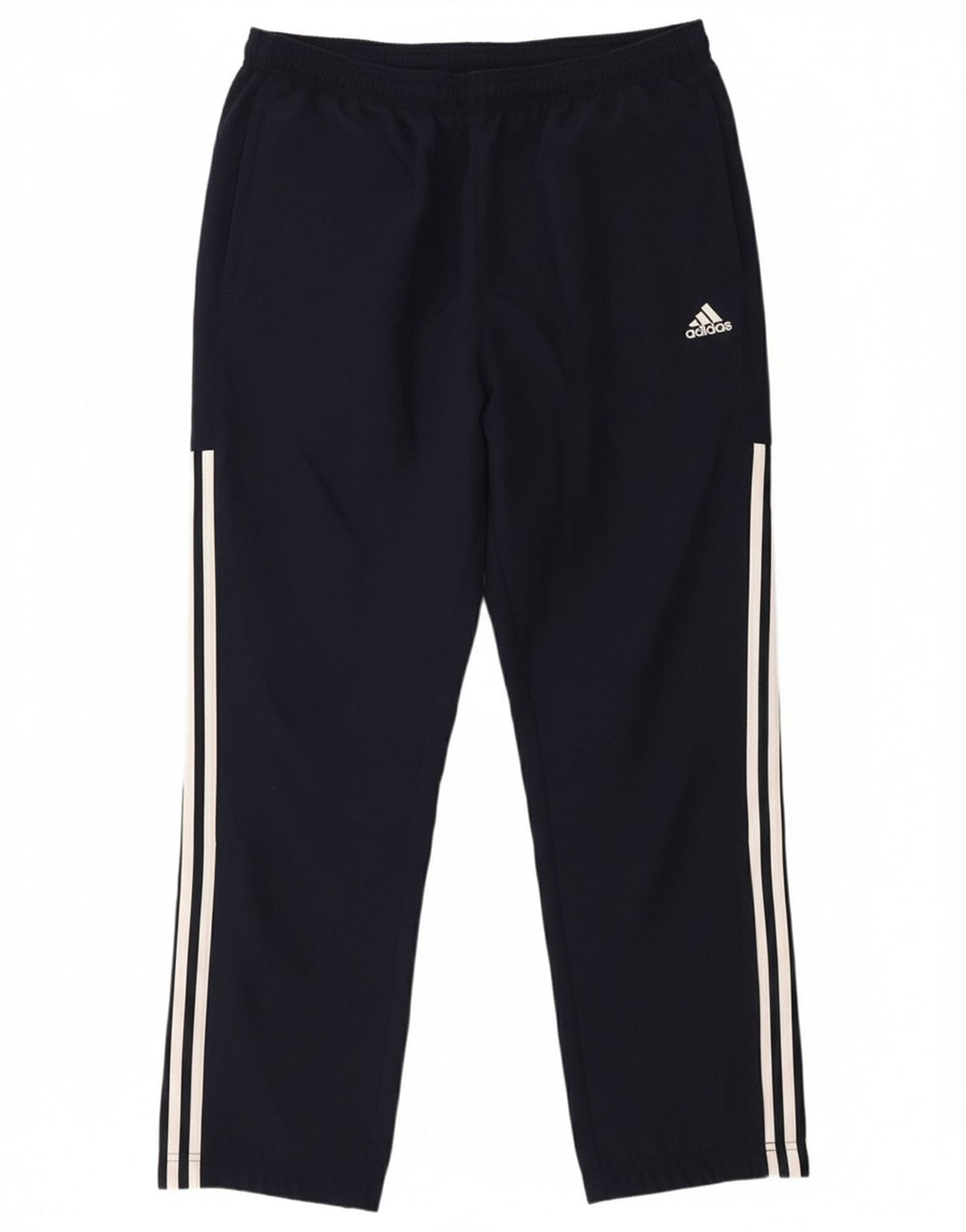 ADIDAS Mens Tracksuit Trousers Joggers Large  Navy Blue Polyester