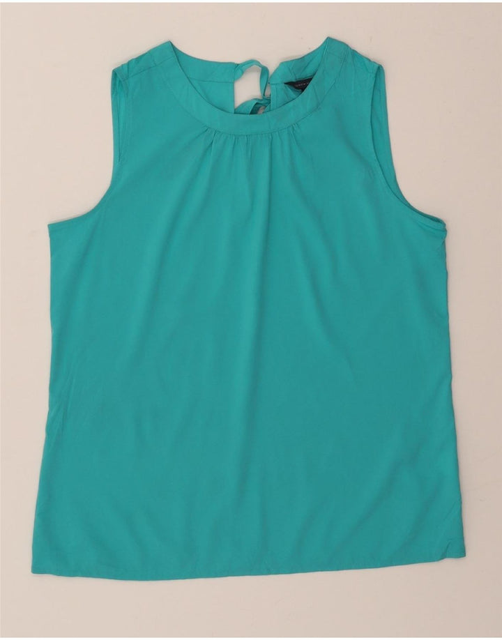 TOMMY HILFIGER Womens Sleeveless Blouse Top US 10 Large Turquoise Vintage Tommy Hilfiger and Second-Hand Tommy Hilfiger from Messina Hembry 