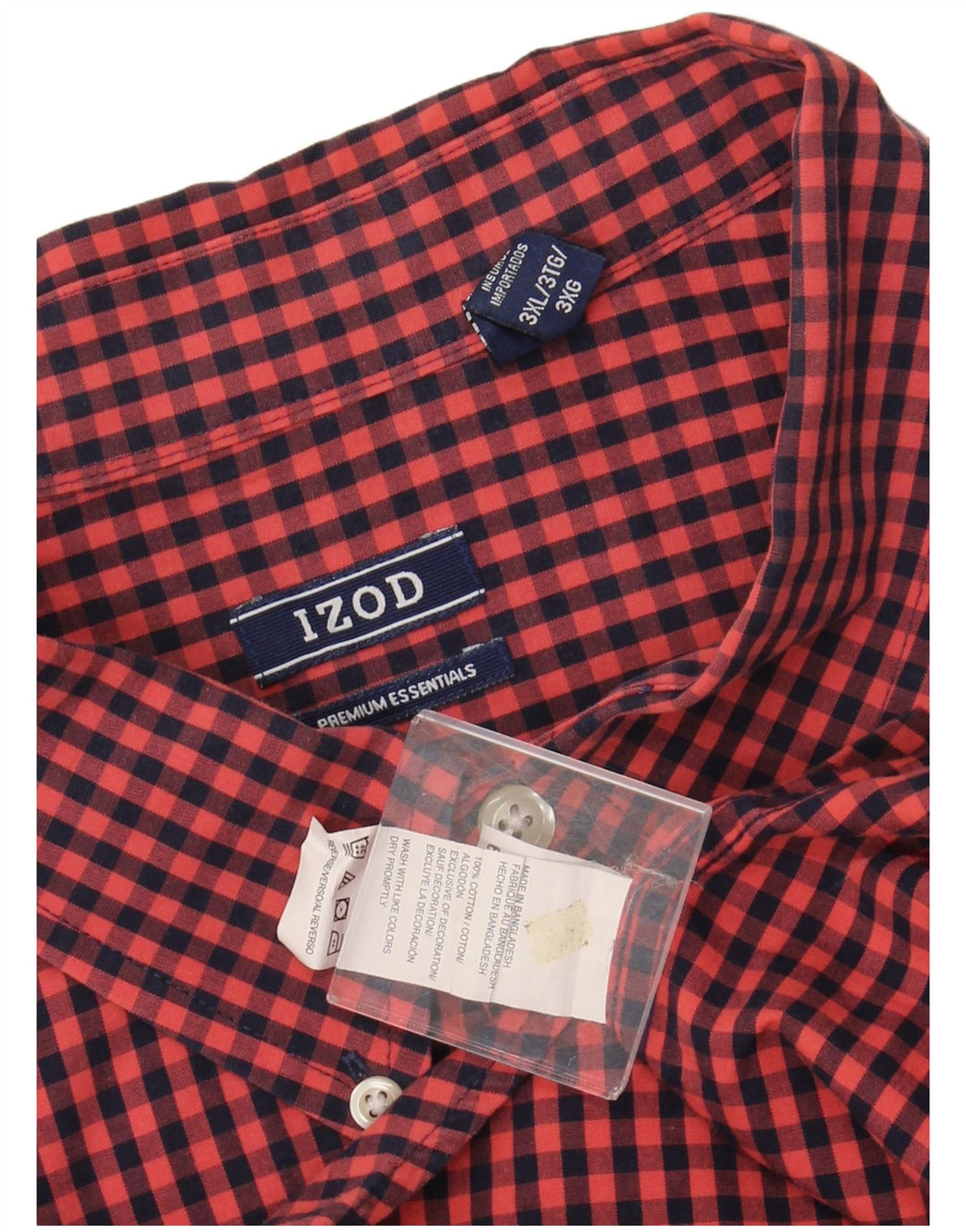 Camicia da uomo IZOD 3XL in cotone a quadretti marrone