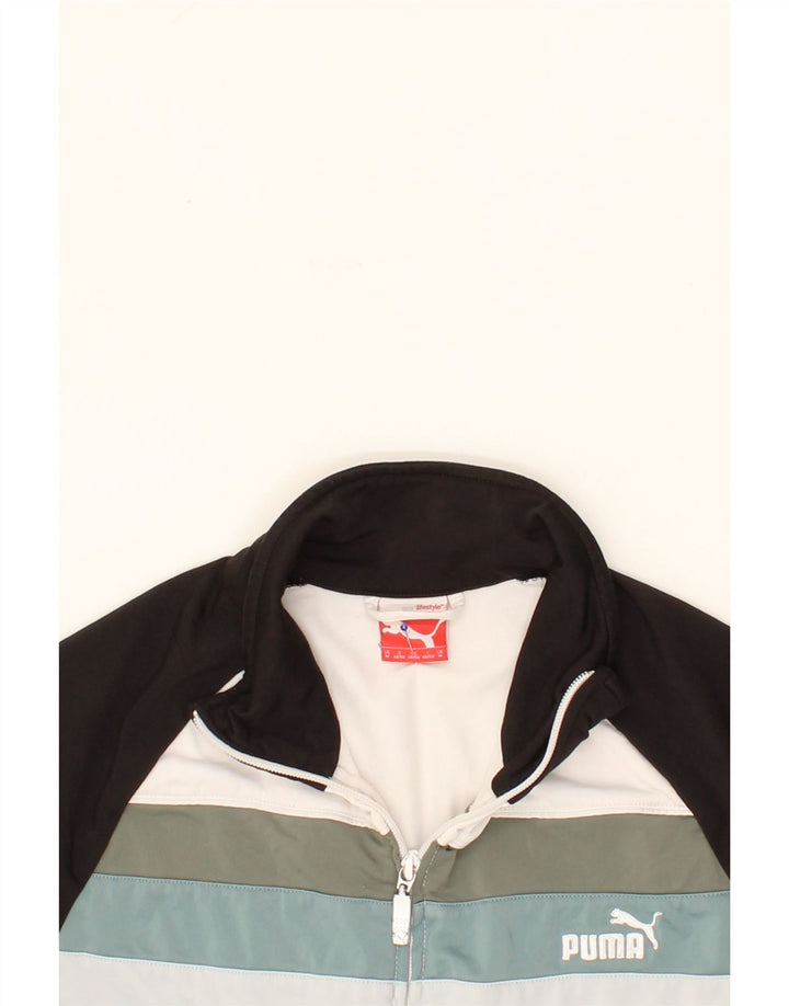 PUMA Mens Tracksuit Top Jacket Medium White Colourblock Polyester Vintage Puma and Second-Hand Puma from Messina Hembry 