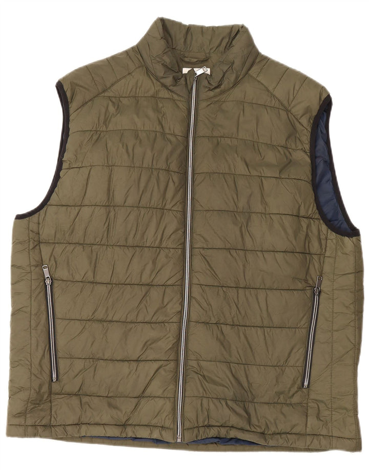 Gilet imbottito da uomo Zara UK 44 2XL Cachi