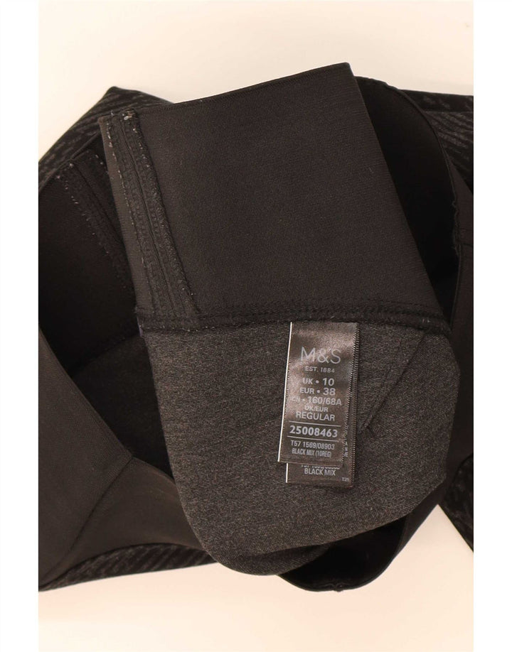 Leggings da donna Marks & Spencer UK 10 Small Viscosa geometrica nera