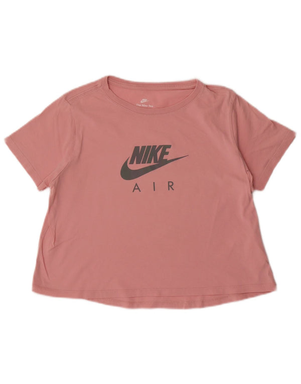 T-shirt corta con grafica Nike per ragazze 13-14 anni XL in cotone rosa