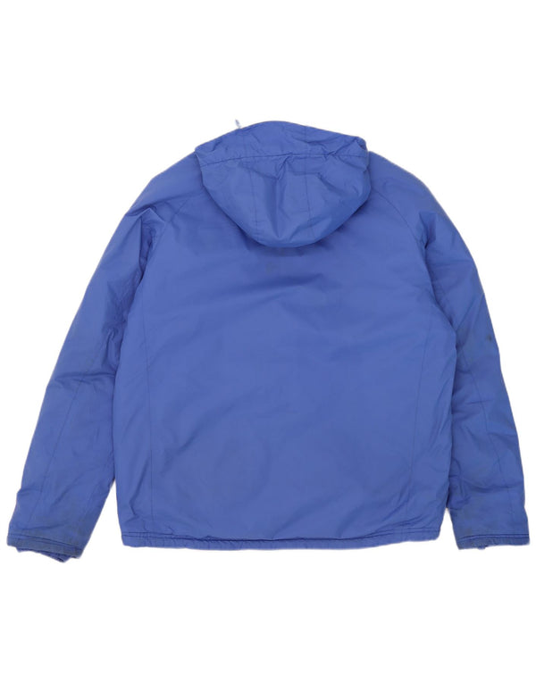 Giacca a vento con cappuccio da uomo K-Way UK 40 Large Blu Poliammide